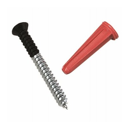 Knape & Vogt 6PK BLK Screws 80-88DP BLK